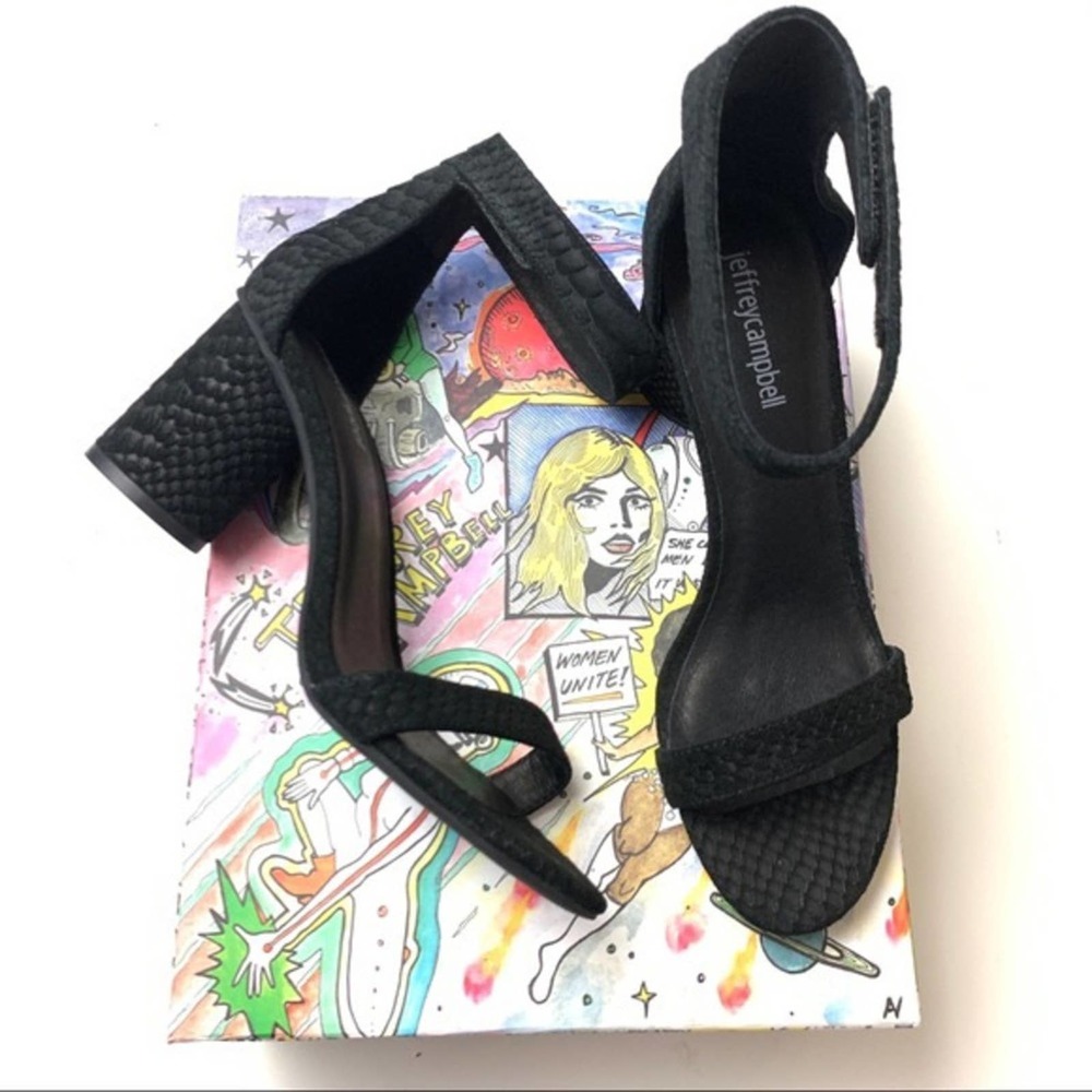 New Jeffrey Campbell Laura Suede Snake Heels